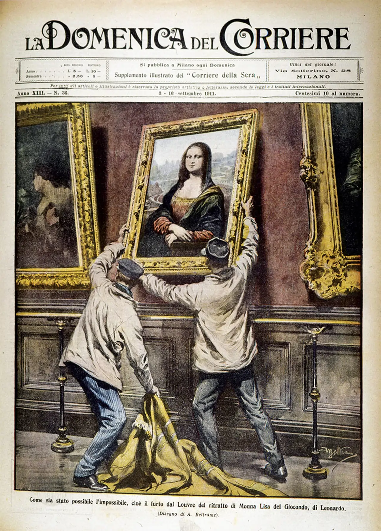 copertina del domenica del braco casseforti